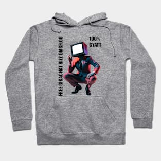 TV man sigma rizz fanum tax 100% gyatt Hoodie